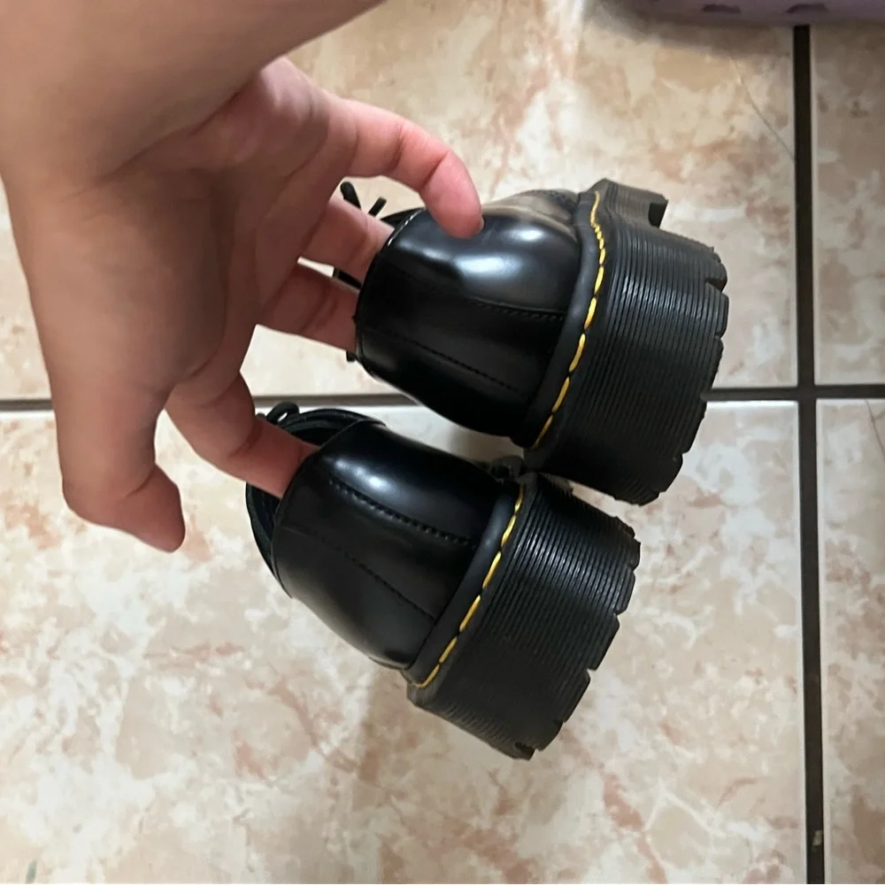 Dr. Martens Black Leather Oxford Shoes 1461 BEX - Picture 3 of 5